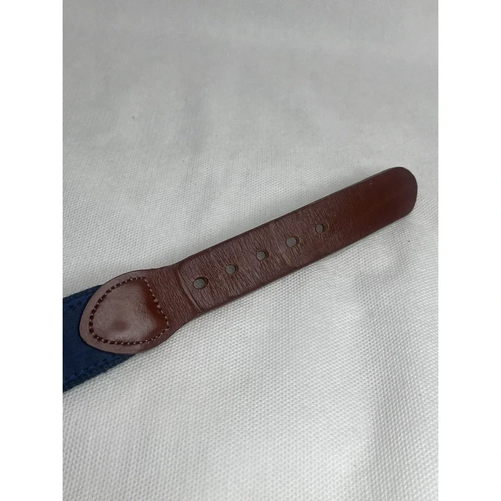 Leather Man Ltd Premium Top Grain Leather Golf Fishing Blue Mahi Belt Size 40